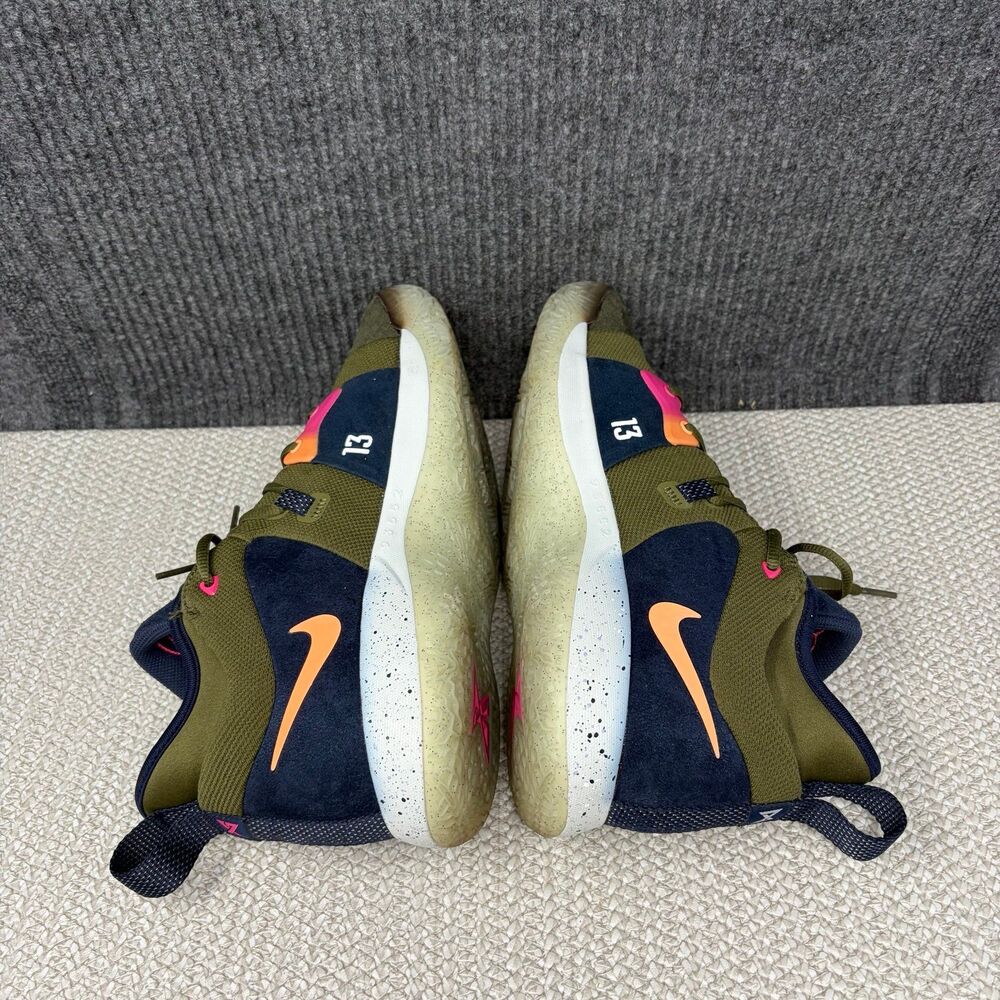 Nike PG 2 ACG Olive Green Navy Basketball Shoes Mens 10 AJ2039-300 Paul George - Picture 5 of 8